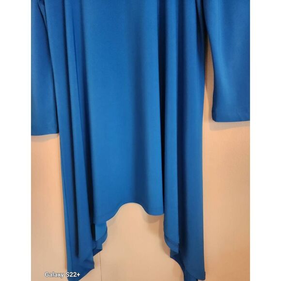 T36 Clara Sun Woo Turquoise cold shoulder blouse - Picture 2 of 11